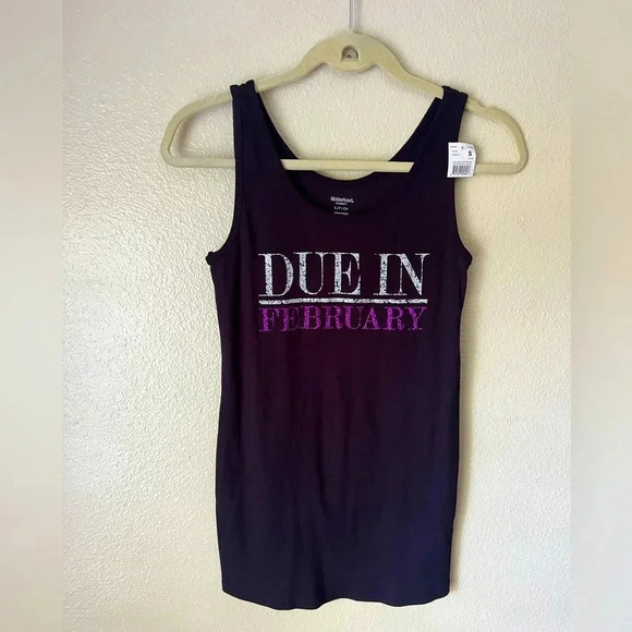 Motherhood Maternity Tops - MOTHERHOOD‎ “Due in February” Tank 2 for $22 ❇️